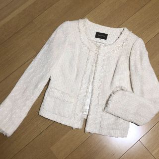 ジャスグリッティー(JUSGLITTY)のジャスグリッティー JUSGLITTY♡ツイードジャケット(ノーカラージャケット)