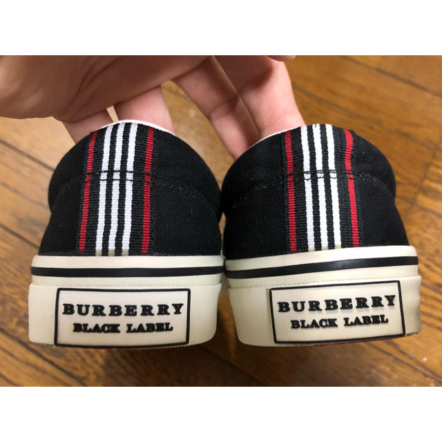 BURBERRY BLACK LABEL(バーバリーブラックレーベル)のバーバリー  スニーカー スリッポン 程度○ メンズの靴/シューズ(スニーカー)の商品写真