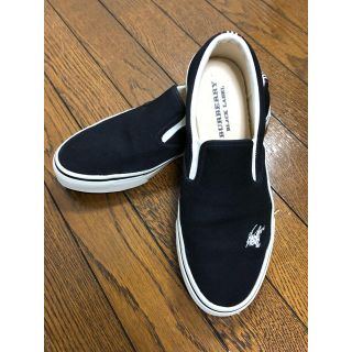 バーバリーブラックレーベル(BURBERRY BLACK LABEL)のバーバリー  スニーカー スリッポン 程度○(スニーカー)