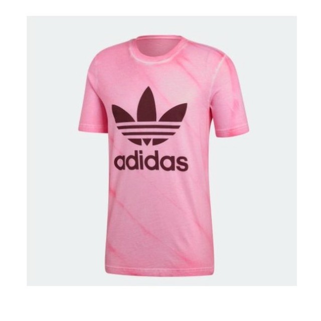 adidas(アディダス)の新品 アディダス タイダイ ビッグTシャツ ビッグシルエット ピンク メンズのトップス(Tシャツ/カットソー(半袖/袖なし))の商品写真