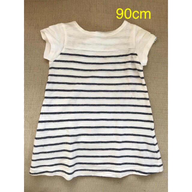 BEBE Noeil(ベベノイユ)のノイユエームベベ ワンピース 90cm キッズ/ベビー/マタニティのキッズ服女の子用(90cm~)(ワンピース)の商品写真