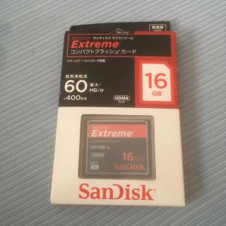 サンディスク(SanDisk)のコンパクトフラッシュ16GB(デジタル一眼)