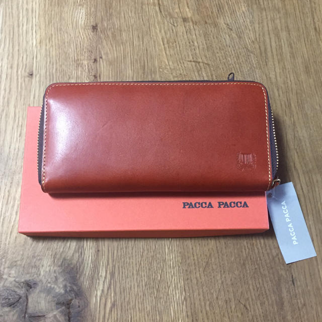 pacca pacca(パッカパッカ)の長財布 本革 新品  ファスナー式 メンズのファッション小物(長財布)の商品写真