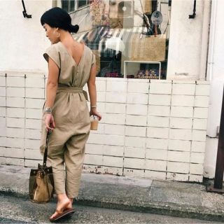 マウジー(moussy)のmoussy リネンジャンプスーツ(オールインワン)