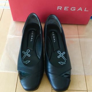 リーガル(REGAL)のリーガル REGAL フラットシューズ 黒(ハイヒール/パンプス)