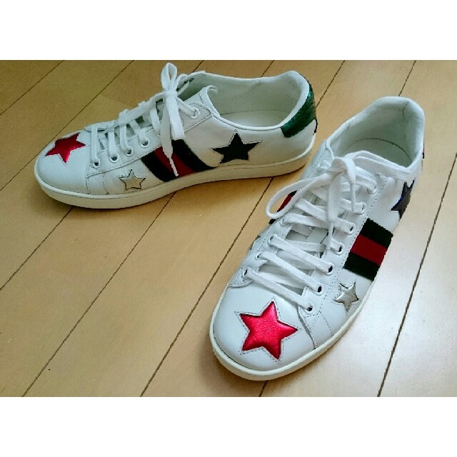 国内在庫】 Gucci 37 スニーカー スター 星 グッチ GUCCI - スニーカー
