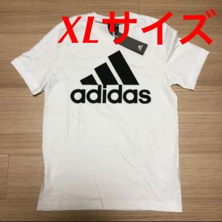 アディダス(adidas)の新品！ adidas アディダス Tシャツ ビッグロゴ ホワイト  XLサイズ(Tシャツ/カットソー(半袖/袖なし))