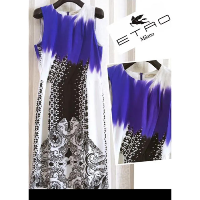 ETRO(エトロ)のETRO エトロ ハイクラス ドレス  セレブ ワンピース レディースのワンピース(ひざ丈ワンピース)の商品写真
