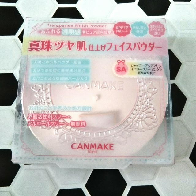 CANMAKE(キャンメイク)の☆新品未使用☆キャンメイク トランスペアレントフィニッシュパウダー SA コスメ/美容のベースメイク/化粧品(フェイスパウダー)の商品写真