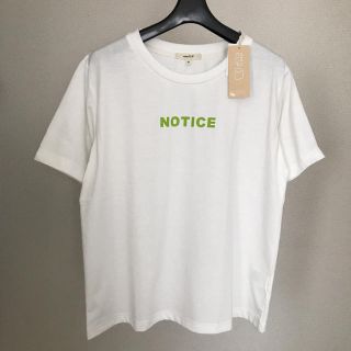 スタディオクリップ(STUDIO CLIP)の新品 studio CLIP スタディオクリップ ロゴプリントＴシャツ 白 M(Tシャツ(半袖/袖なし))