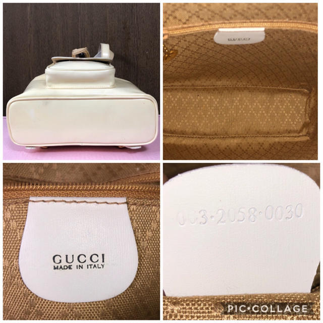 Gucci(グッチ)のGUCCI バンブーミニリュック クリームカラー レディースのバッグ(リュック/バックパック)の商品写真