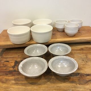 maron様専用　新品 陶器 陶芸作家 人気のリム小鉢4個A(食器)