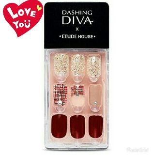 エチュードハウス(ETUDE HOUSE)の入手困難 ♥ダッシングディバ  dashing diva ツイード ネイル (つけ爪/ネイルチップ)