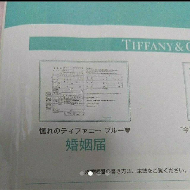 Tiffany & Co.(ティファニー)のティファニー婚姻届など3点セット エンタメ/ホビーのコレクション(印刷物)の商品写真