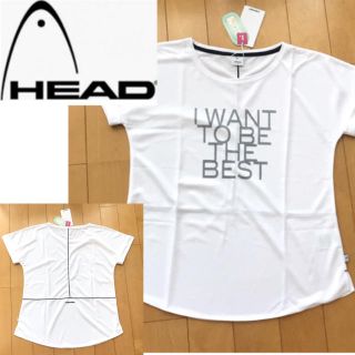 ヘッド(HEAD)の新品★HEAD 吸汗速乾 UV対策 半袖 ドライ Tシャツ 白 L(Tシャツ(半袖/袖なし))