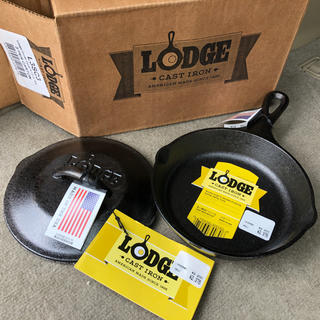 ロッジ(Lodge)のLODGE スキレット 6 1/2インチ  スキレット カバー セット(調理器具)