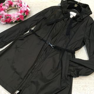 マックスマーラ(Max Mara)のSマックスマーラ♡ナイロンコート♡44♡カーキ(トレンチコート)