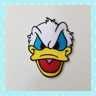 Disney キャラクター 刺繍 ワッペン ドナルド ダック 怒り顔 02の通販 ラクマ