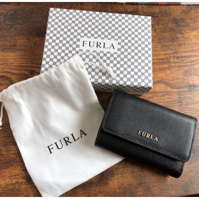 FURLA フルラ バビロンS 新品 3つ折り財布 ブラック