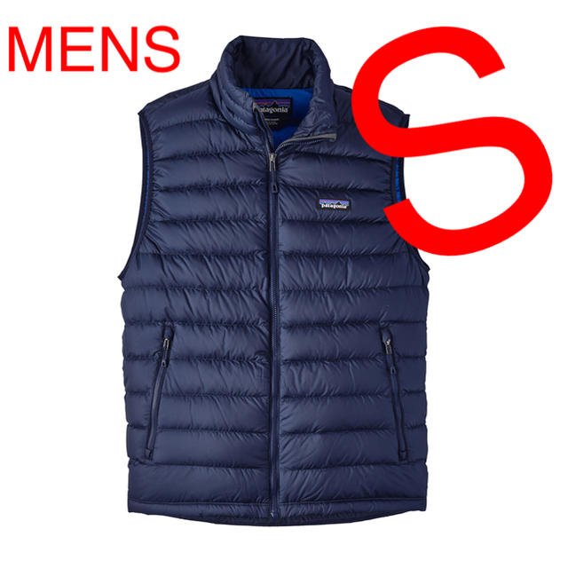 patagonia パタゴニア ダウンベストDOWN VEST S 新品 紺色