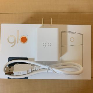 グロー(glo)のglo純正新品 ACアダプター&USBケーブルセット(バッテリー/充電器)