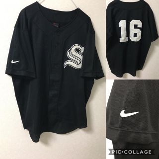 ナイキ(NIKE)の90s NIKE ナイキ ベースボールシャツ ゲームシャツ Mサイズ(ウェア)