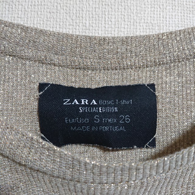 ZARA(ザラ)のZARA ゴールドラメチュニック レディースのトップス(チュニック)の商品写真