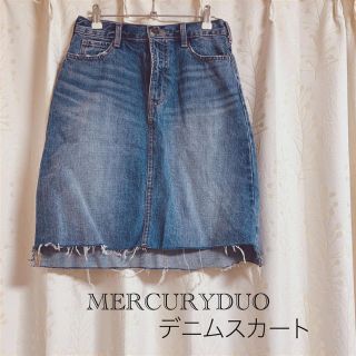 マーキュリーデュオ(MERCURYDUO)のMERCURYDUOデニムスカート(ひざ丈スカート)