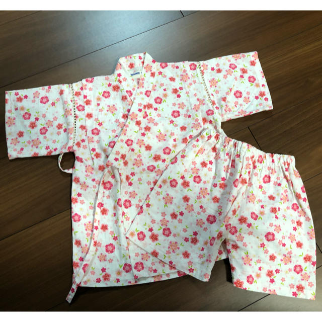 100 甚平 キッズ/ベビー/マタニティのキッズ服女の子用(90cm~)(甚平/浴衣)の商品写真