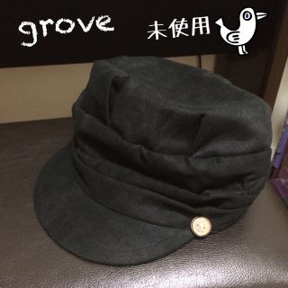 グローブ(grove)のglove 未使用＊黒キャスケット(キャスケット)