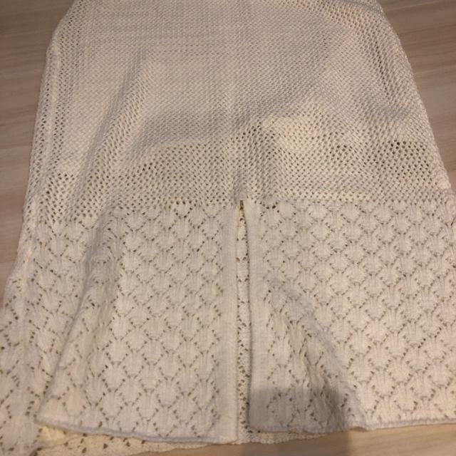 Kastane(カスタネ)のKastane柄編み切り替えニットスカート レディースのスカート(ロングスカート)の商品写真