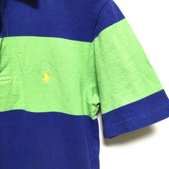 POLO RALPH LAUREN(ポロラルフローレン)のRalph Lauren☆太ボーダー柄ポロシャツ☆ジップデザイン☆ メンズのトップス(ポロシャツ)の商品写真