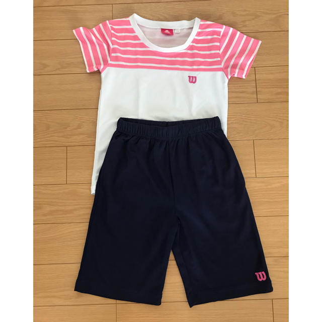 wilson(ウィルソン)の女児１４０Tシャツ上下 キッズ/ベビー/マタニティのキッズ服女の子用(90cm~)(その他)の商品写真