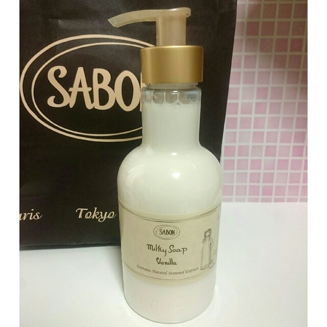 SABON(サボン)のミルキーソープ バニラ ポンプ付き SABON コスメ/美容のボディケア(ボディソープ/石鹸)の商品写真