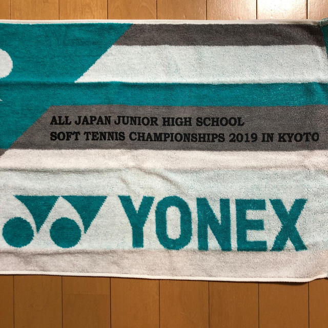 YONEX(ヨネックス)のYONEX ALL JAPAN 京都 2019 タオル ソフトテニス 中学 赤 メンズの帽子(キャップ)の商品写真