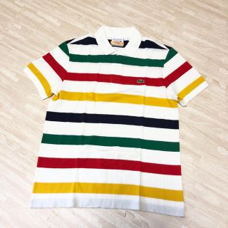 ラコステ(LACOSTE)のL ラコステ ボーダー ポロシャツ メンズ マルチカラー(ポロシャツ)