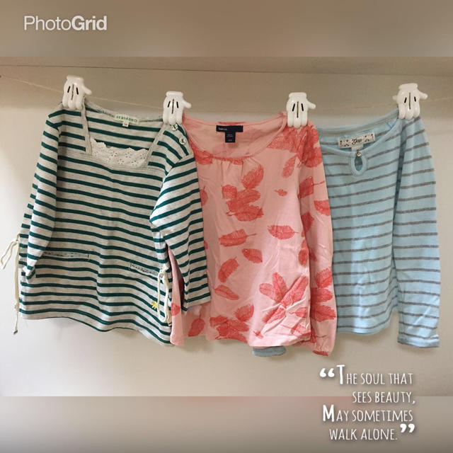 GAP Kids(ギャップキッズ)の110cm3点SET!!!! キッズ/ベビー/マタニティのキッズ服女の子用(90cm~)(Tシャツ/カットソー)の商品写真