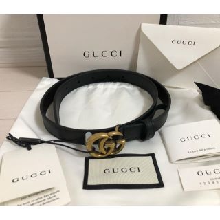 グッチ(Gucci)の【saki様専用】ベルト幅2.0cm グッチ GG レザー ベルト バックル付き(ベルト)