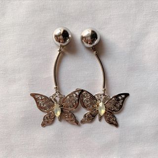 silver Butterfly(ピアス)