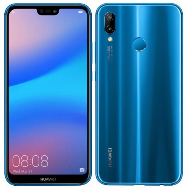 スマートフォン本体Huawei p20 lite クラインブルー イヤホンセット