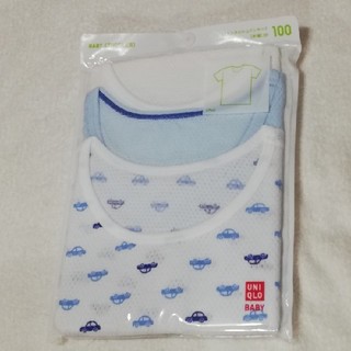 ユニクロ(UNIQLO)の新品　UNIQLO　メッシュ肌着半袖100cm　3枚組(下着)