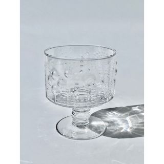 イッタラ(iittala)の③フローラ 脚付きグラス クリア ビンテージ イッタラ ヌータヤルヴィ(グラス/カップ)