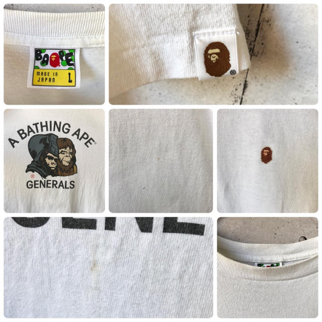 A BATHING APE(アベイシングエイプ)の【激レア】 エイプ バックプリント ビッグサイズ ワンポイント Tシャツ メンズのトップス(Tシャツ/カットソー(半袖/袖なし))の商品写真