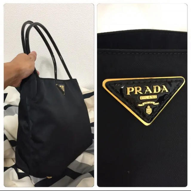 PRADA(プラダ)の最安値、プラダ 黒のショルダーバック  レディースのバッグ(ショルダーバッグ)の商品写真