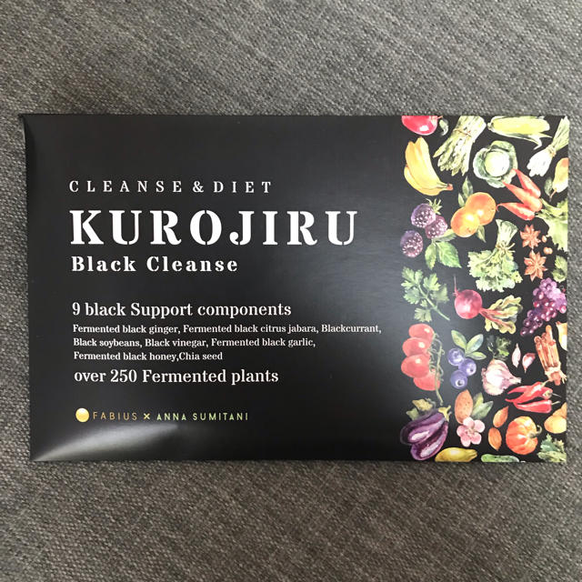 FABIUS(ファビウス)のKUROJIRU Black Cleanse(5点) コスメ/美容のダイエット(ダイエット食品)の商品写真