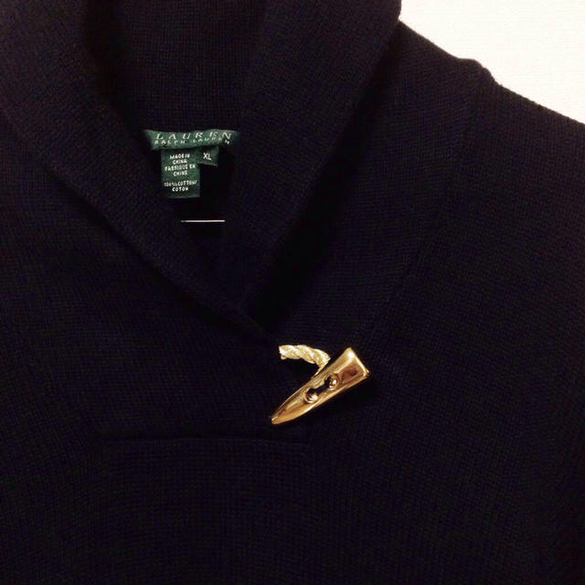 Ralph Lauren(ラルフローレン)の紺色ニット レディースのトップス(ニット/セーター)の商品写真