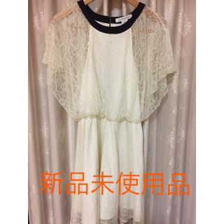 ビーシービージーマックスアズリア(BCBGMAXAZRIA)のBCBG レースワンピ お値下げ5000→4000円(ミニワンピース)