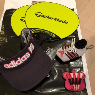 テーラーメイド(TaylorMade)のテーラーメイド★サンバイザー、アクセサリーホルダー(ゴルフボール入れ)、うちわ(その他)