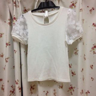 アラマンダ(allamanda)のホワイト＊トップス(Tシャツ(半袖/袖なし))