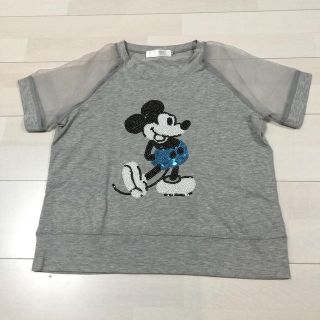 ミッキー スパンコール Tシャツ(Tシャツ(半袖/袖なし))